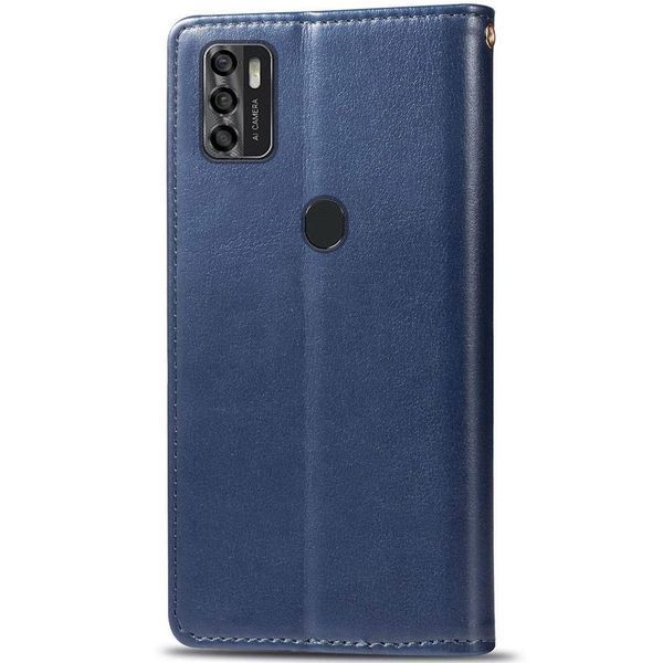 Шкіряний чохол-книжка GETMAN Gallant (PU) для ZTE Blade A7s (2020) Синій 43581 фото