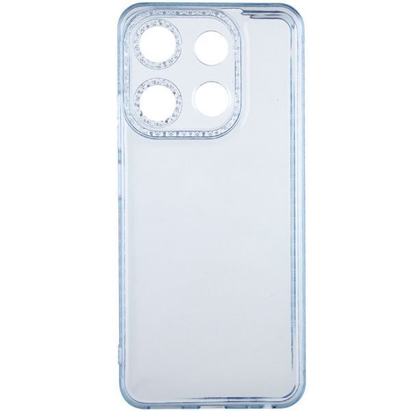 Чохол TPU Starfall Clear для Tecno Pop 7 Блакитний 64347 фото