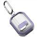Футляр протиударний Locking Button для навушників Airpods Pro Light Purple 79159 фото 2